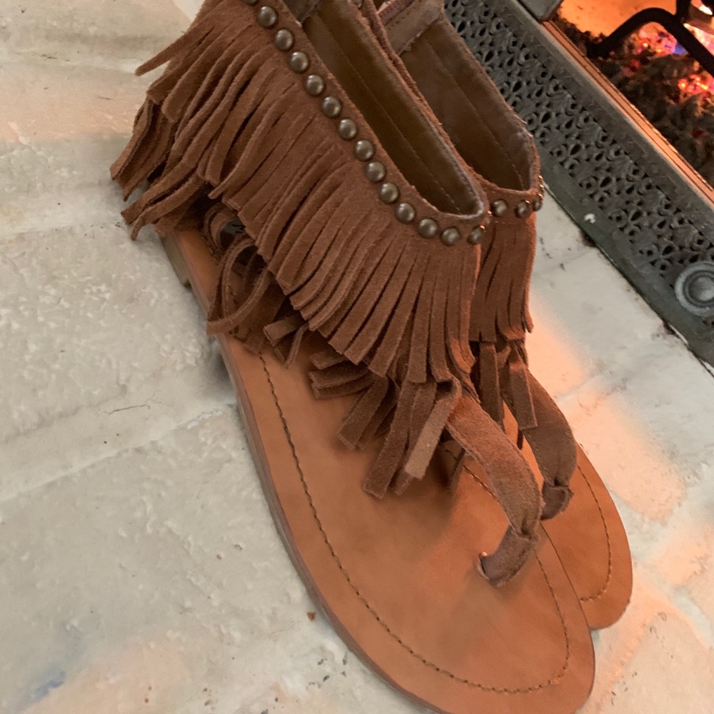 Steve Madden fringe sandals